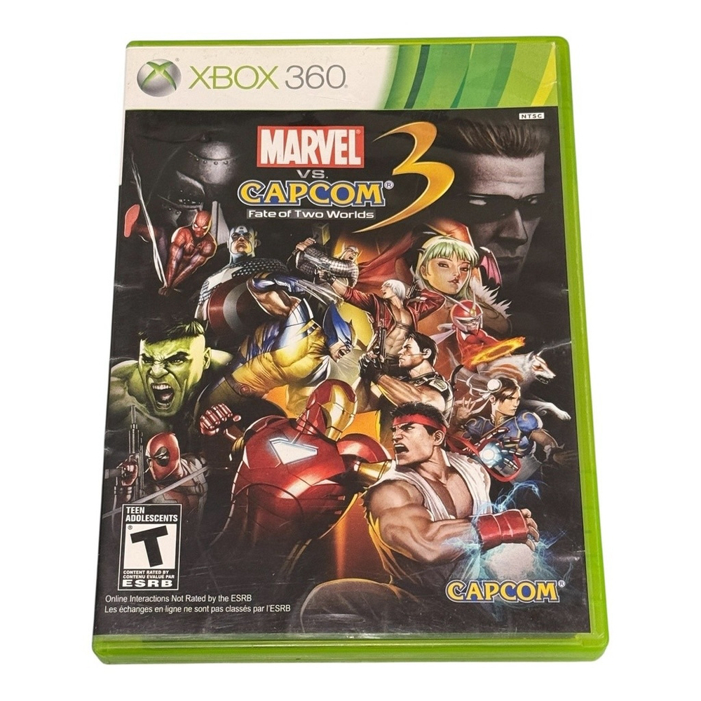 Marvel vs Capcom 3 Fate of Two Worlds Xbox 360 Complete Fighting Game Tested